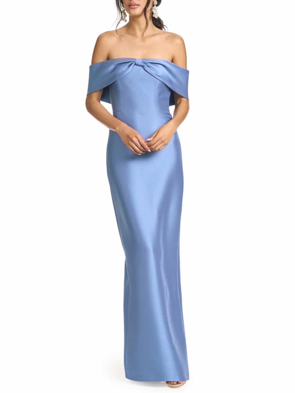 SACHIN BABI Michelle Off the Shoulder Mikado Gown Twilight